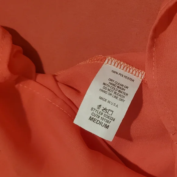 NWOT Bright Coral Sleeveless Flowy Maxi Dress With Tie - Picture 6 of 6